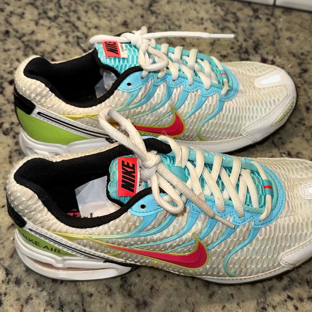 Nike Air Max Torch 4 Women's Size 8.5 White Teal Red Running Shoes CW5607-100 - Picture 9 of 13